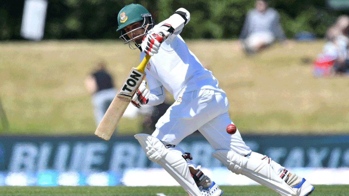 Bangladesh`s Nurul Hasan bats during day one of the second international Test cricket match between New Zealand and Bangladesh at Hagley Park Oval in Christchurch on January 20, 2017. AFP