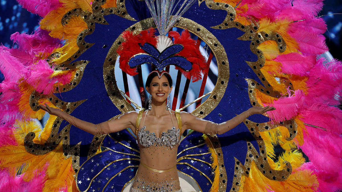 Miss Universe candidate from U.S. Virgin Islands Carolyn Carter competes during a national costume preliminary competition in Pasay, Metro Manila. Reuters