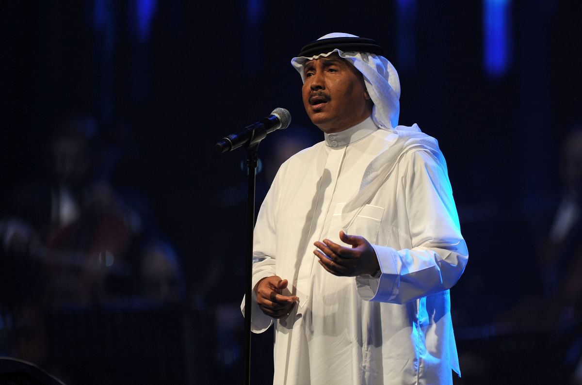 Saudi singer Mohammed Abdu performs during a concert in Jeddah on 30 January, 2017. Photo: AFP