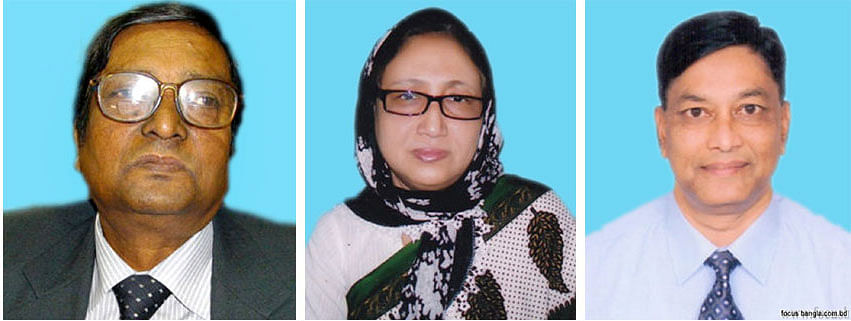 Mahbub Talukder, Kabita Khanam and Shahadat Hossain Chowdhury. Photo: Focus Bangla