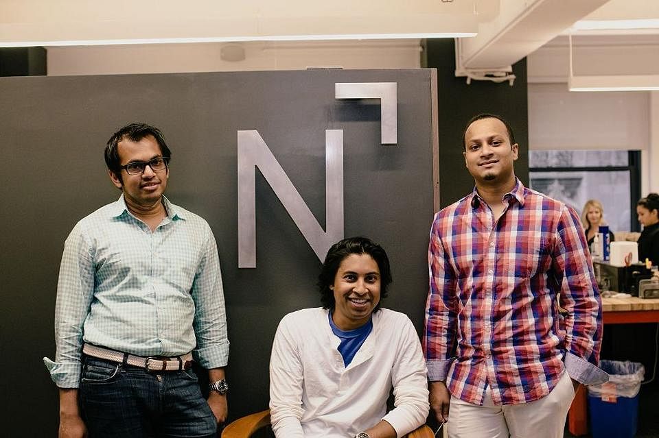 Newscred cofounders (from left to right) Shafqat Islam, Asif Rahman and Iraj Islam are all immigrants, and the company employs a few dozen immigrants with a variety of backgrounds. (Photo courtesy of Newscred.)Photo Courtesy : Forbes