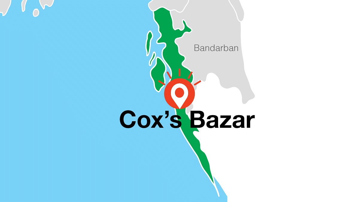 Map of coxs bazar