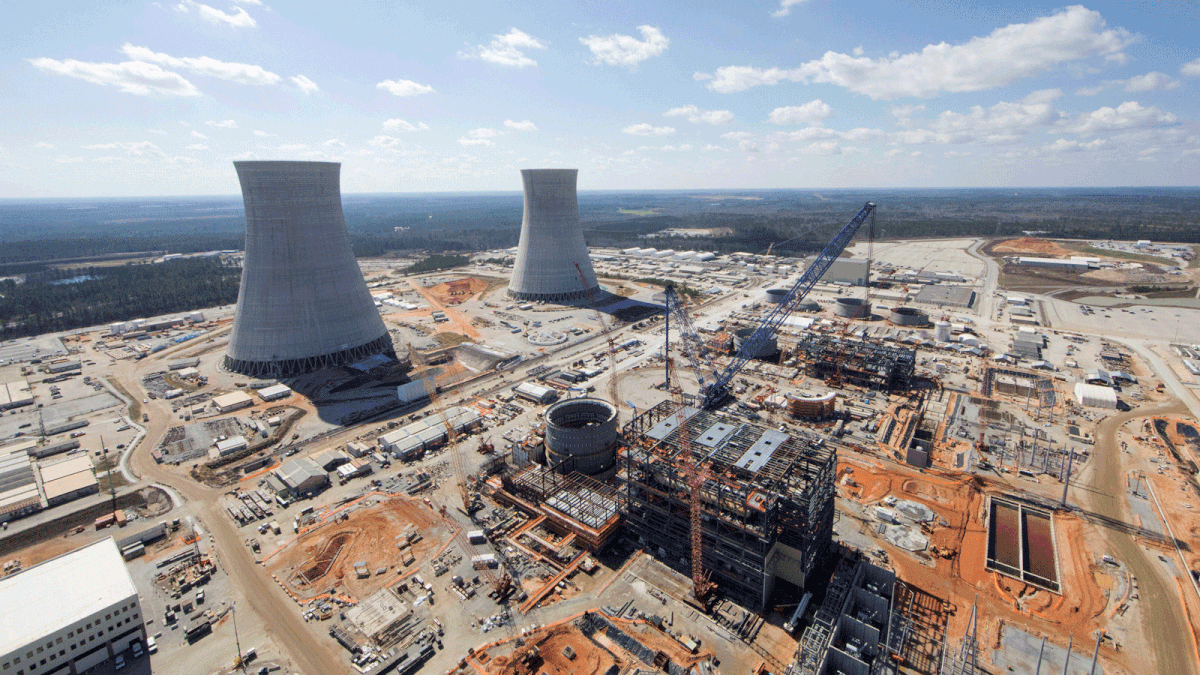 The Vogtle Unit 3 and 4 site, being constructed by primary contactor Westinghouse, is seen near Waynesboro. Reuters file photo