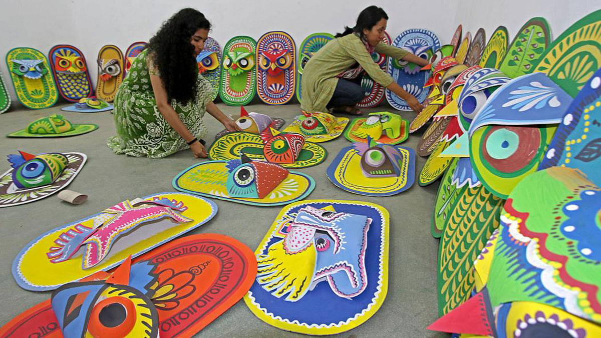 Since its inception in 1989 by the teachers and students of Fine Arts Faculty, it became a major part of the celebration of Bengali New Year in the country. Photo: Sabina Yasmin