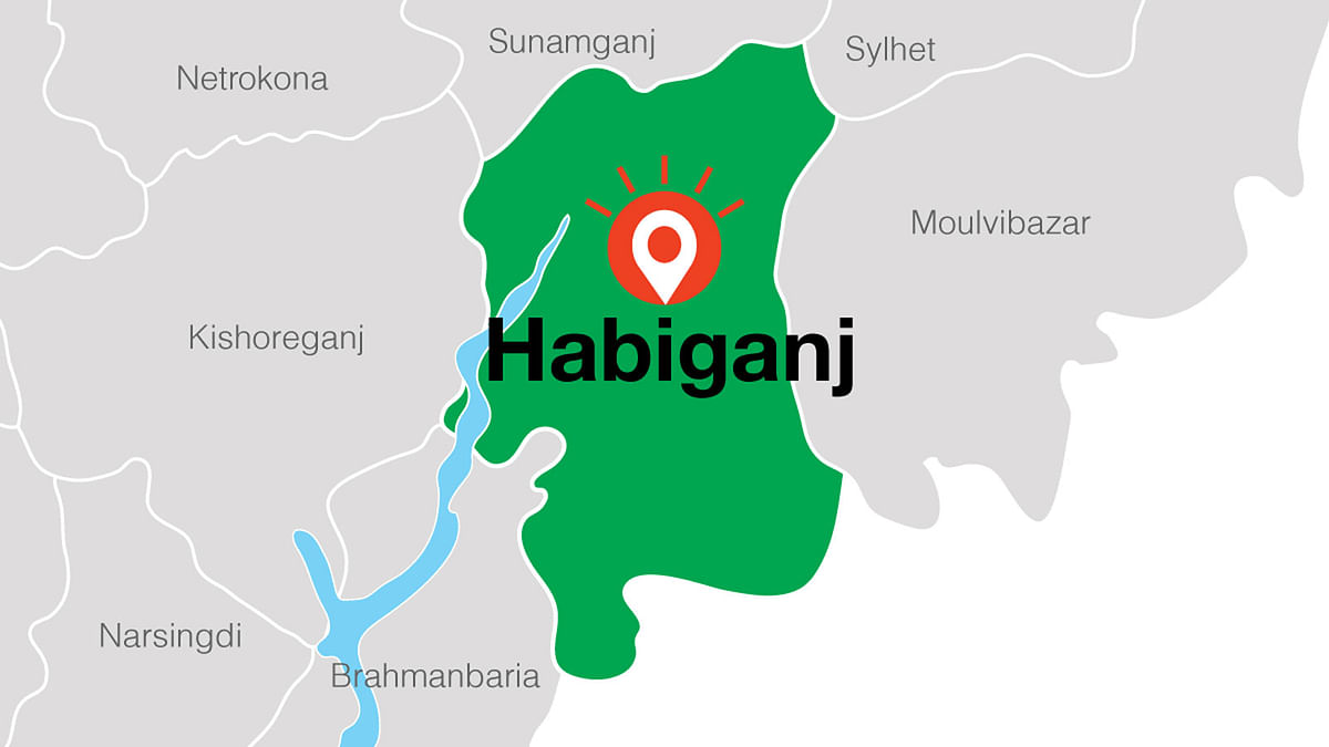 Map of Habiganj