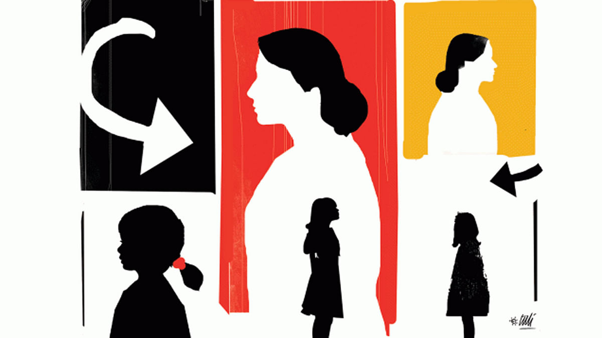 Who is a woman?. Prothom Alo Illustration