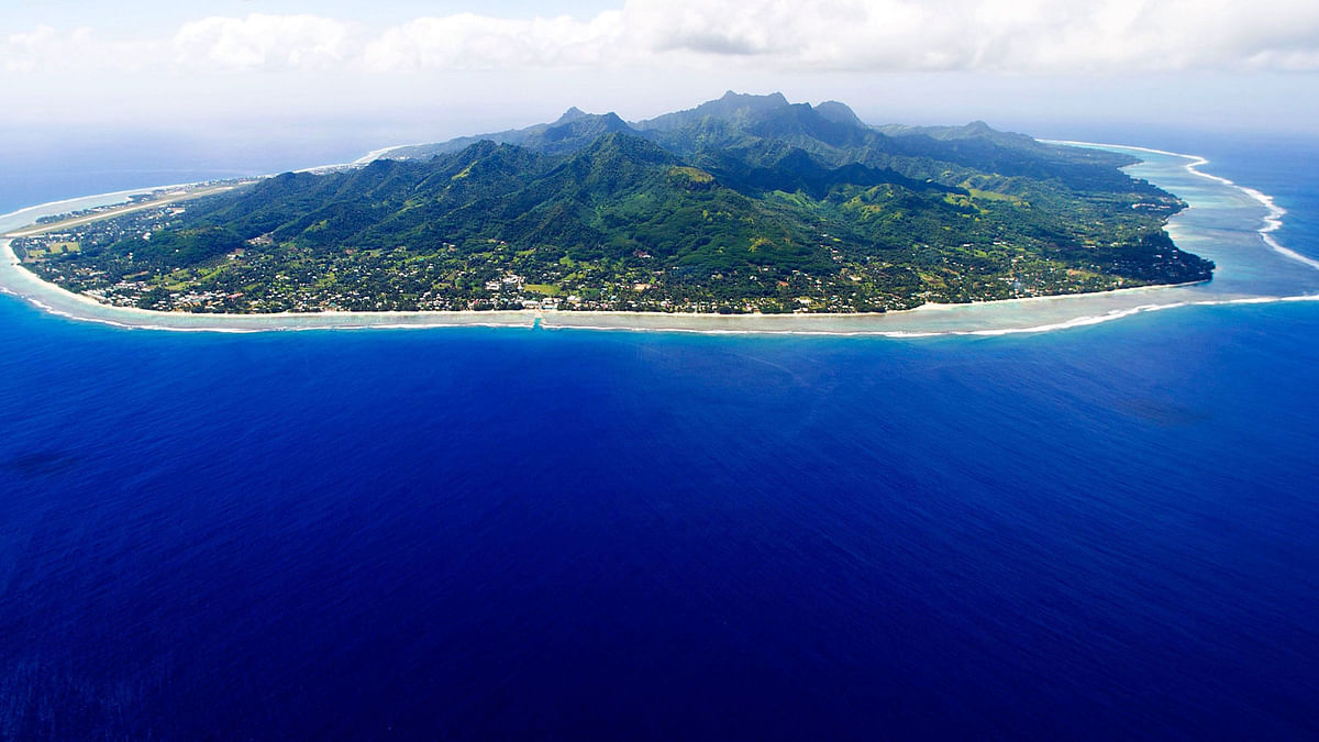 The island of Rarotonga, the largest island in the Cook Islands. AFP file photo