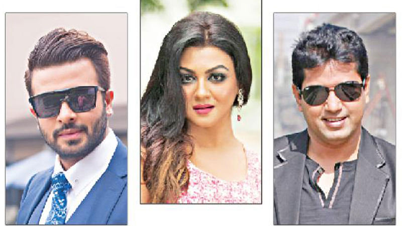 Shakib Khan, Jaya Ahsan and Mahfuz Ahmed