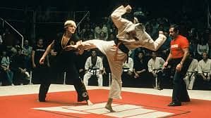 A scene from 'Karate Kid'