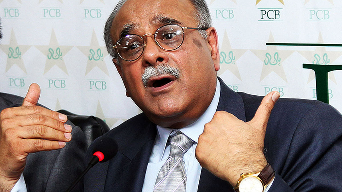 Newly elected Pakistan cricket board chief Najam Sethi. Photo: AFP