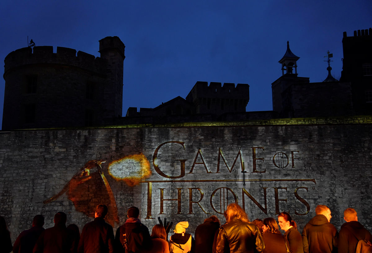 Fans wait for guests to arrive at the world premiere of the television fantasy drama “Game of Thrones” series 5 at The Tower of London. Reuters file photo