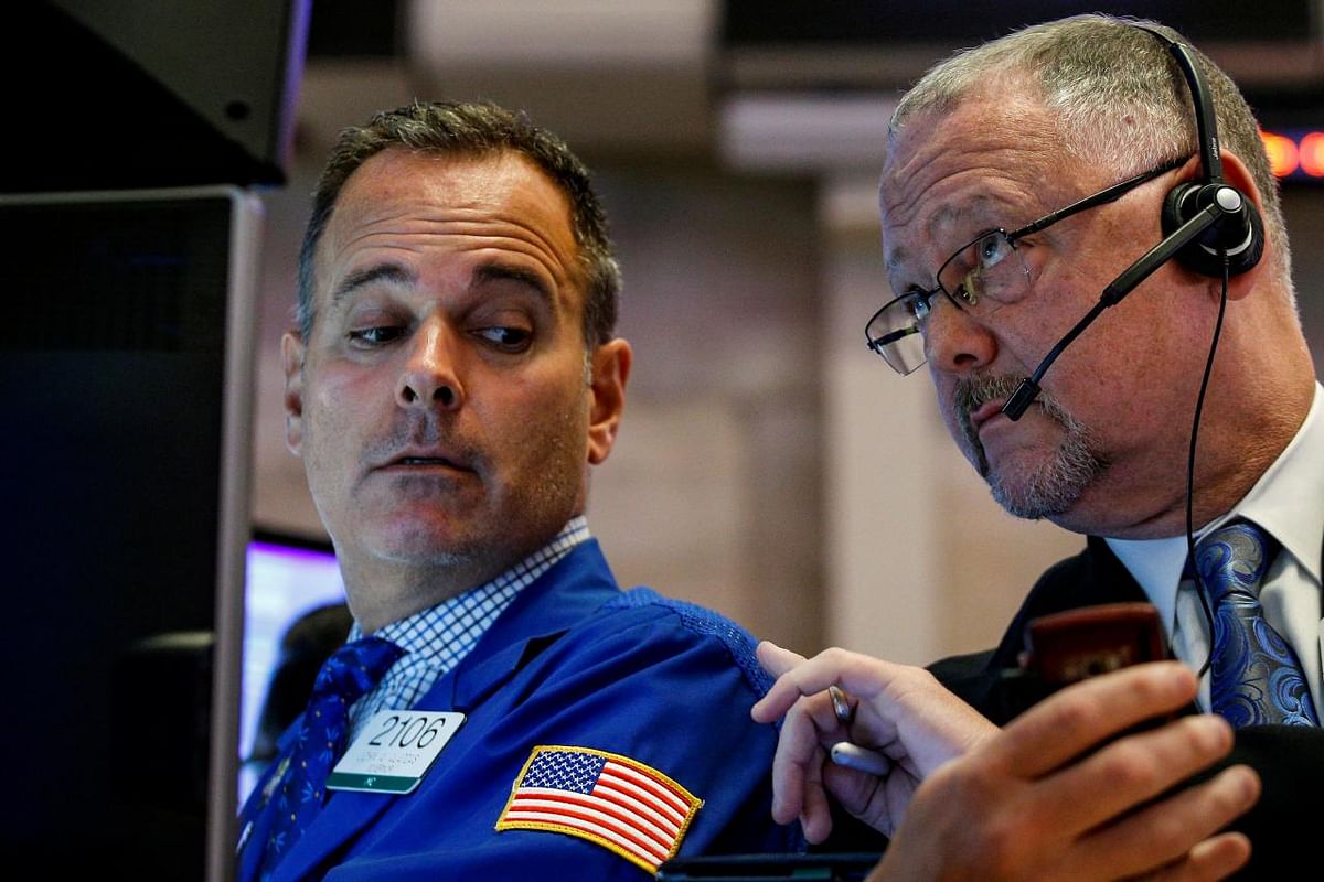 Traders work on the floor of the New York Stock Exchange (NYSE) in New York, US on 6 September, 2017. Photo: Reuters