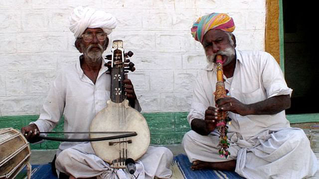 A representative image, taken from National Herald: A folk singer from Rajasthan’s Maganiyaar community