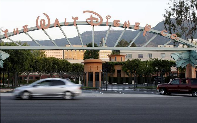 The signage at the main gate of The Walt Disney Co. is pictured in Burbank, California, on 7 May 2012. Reuters
