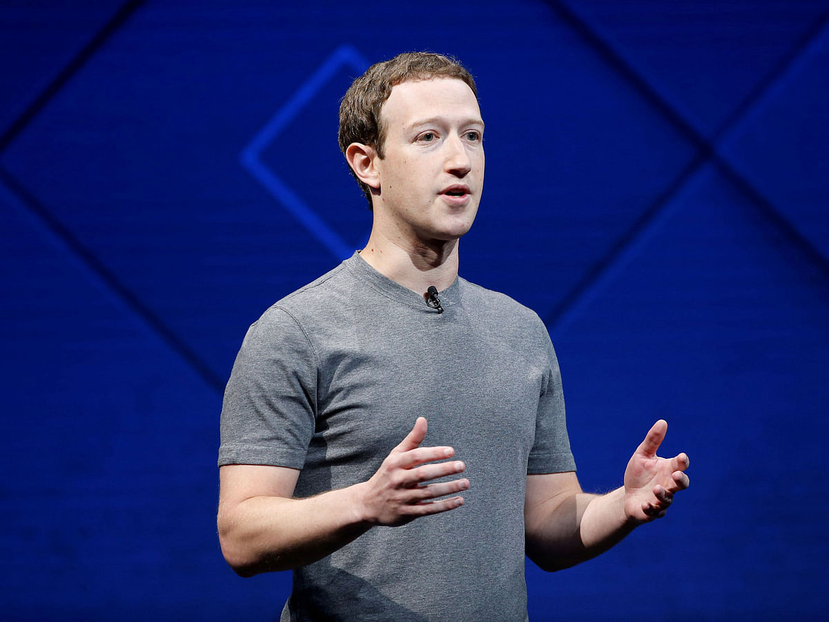 Facebook Founder and CEO Mark Zuckerberg speaks on stage during the annual Facebook F8 developers conference in California, US, on 18 April 2017