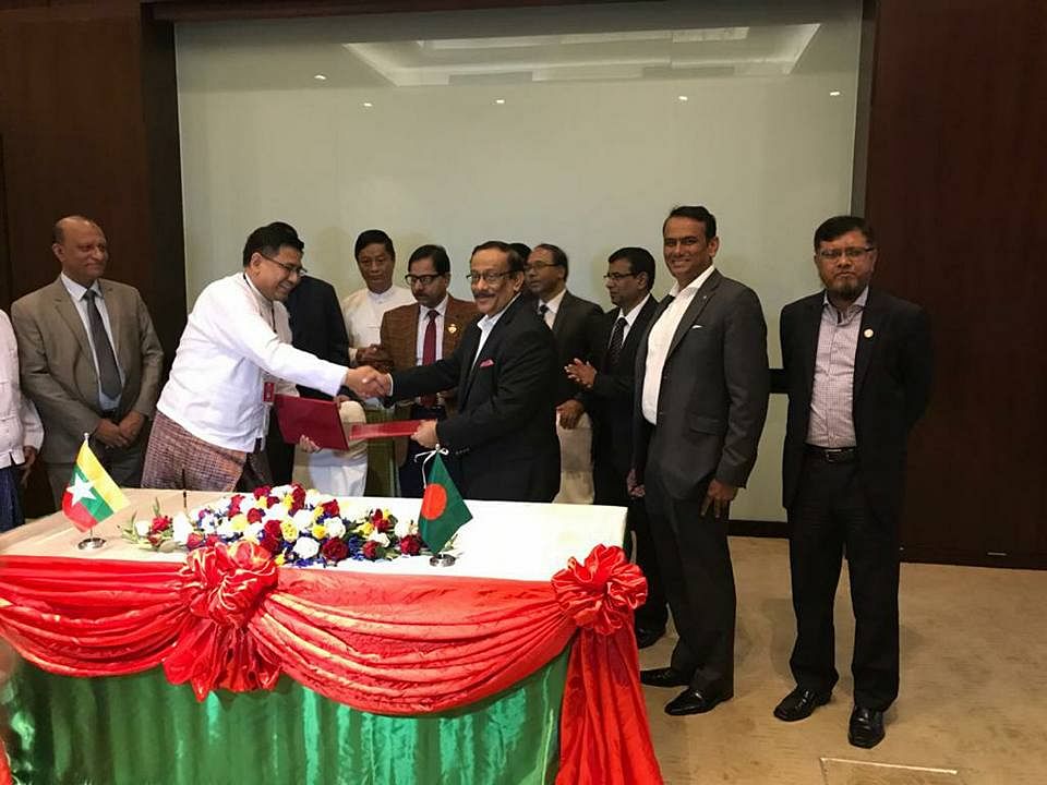 Bangladesh and Myanmar finalise a ‘physical arrangement’ agreement for repatriation of Rohingya people on Tuesday in Myanmar. Photo: Prothom Alo