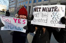 Net neutrality advocates rally in front of the Federal Communications Commission (FCC) ahead of Thursday’s expected FCC vote repealing so-called net neutrality rules in Washington, US. Reuters file photo