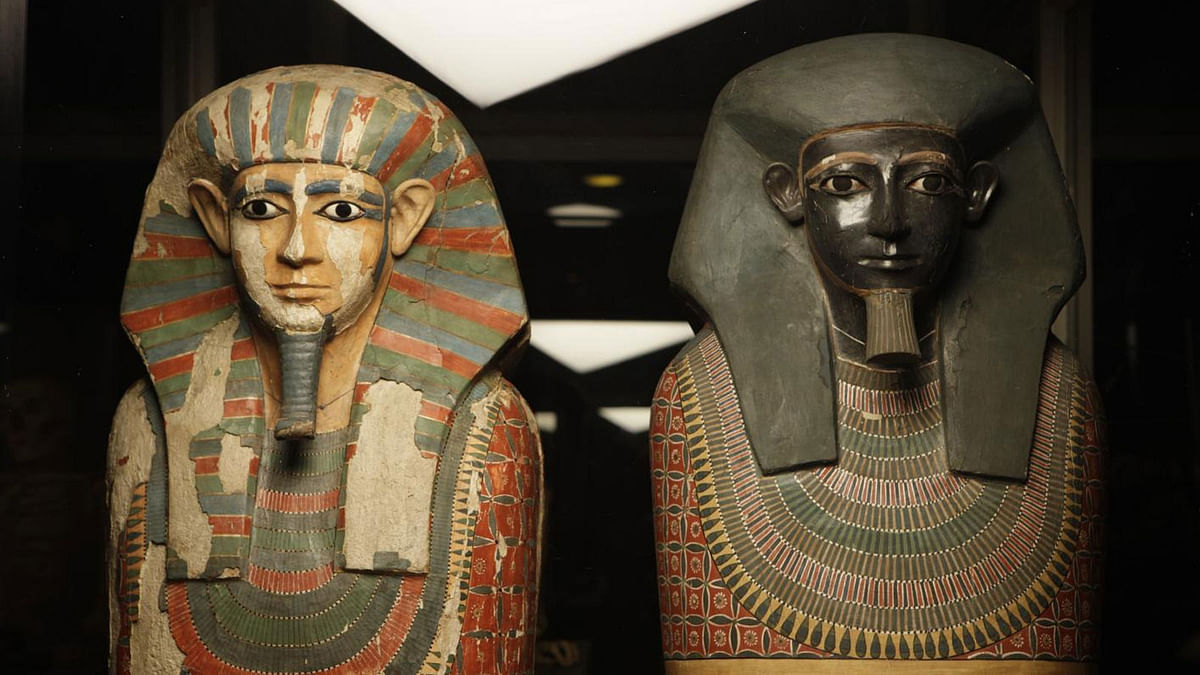 The “Two Brothers” mummies were of two elite men named Khnum-nakht and Nakht-ankh and shared a maternal relationship but had different fathers, and were thus very likely to have been half-brothers. Photo: IANS