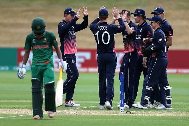England beat Bangladesh by 7 wickets in the ICC U-19 World Cup. Photo: ICC
