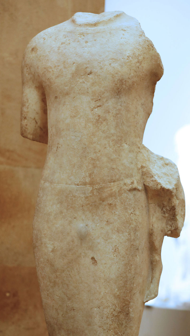 Part of a Phoenician statue is displayed inside Beirut’s national museum in Beirut, Lebanon on 2 February 2018. Photo: Reuters  Ancient statues return to Lebanon