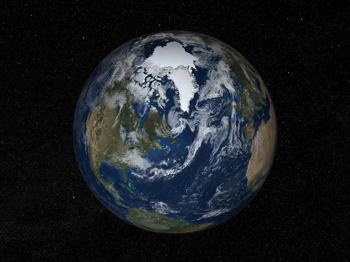 Earth’s northern hemisphere. Photo: Collected