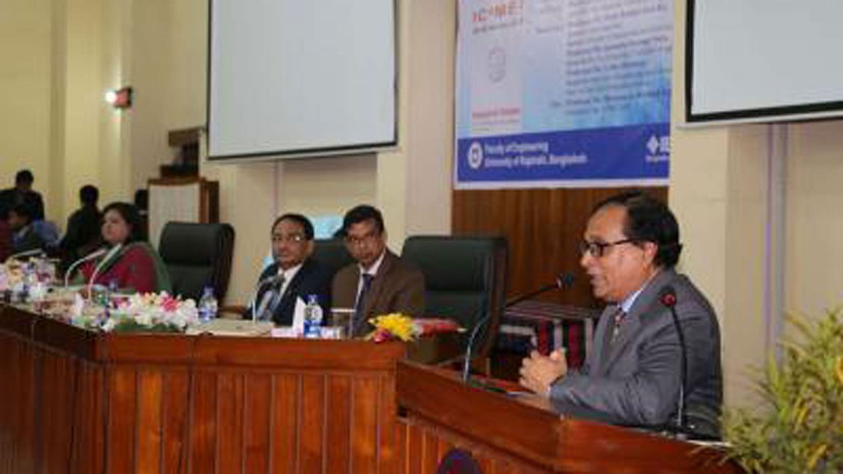 A two-day International Conference on Computer, Communication, Chemical, Material and Electronic Engineering begins at Rajshahi University. Photo: BSS