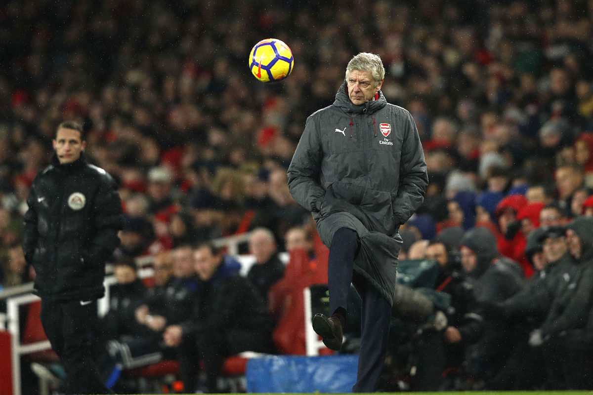 Wenger knows players can lose their composure if they get swept up by the derby atmosphere. AFP