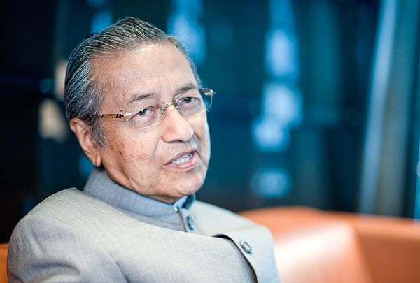 Former Malaysian prime minister Mahathir Mohamad speaking during an interview in Kuala Lumpur in 2012. AFP file photo