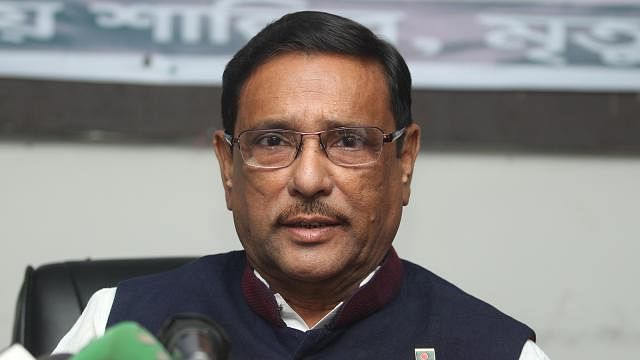 Awami League general secretary and the road transport and bridges minister Obaidul Quader. File Photo