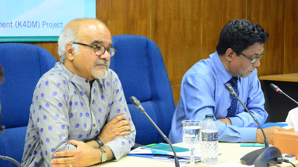 UNDP Human Development Report Office director Selim Jahan speaks at a discussion on human development report at the National Economic Council in the city on Tuesday. Photo: Prothom Alo