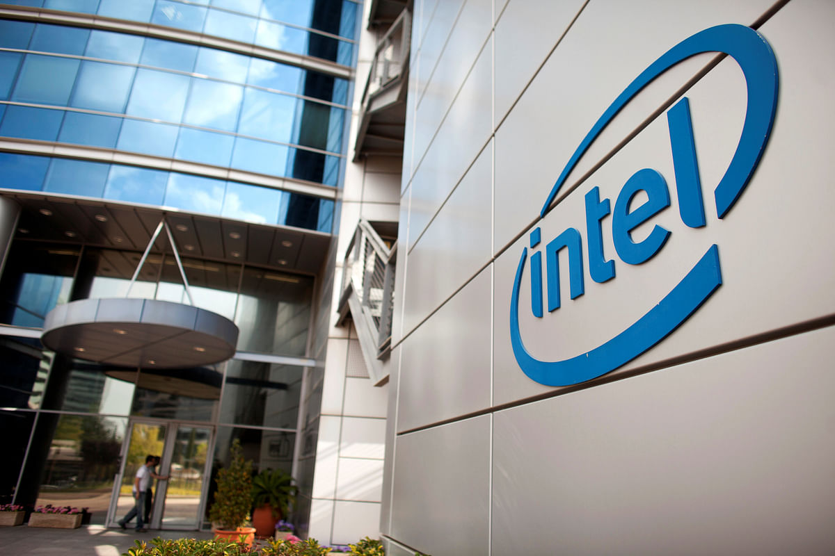 An Intel logo is seen at the company’s offices in Petah Tikva, near Tel Aviv. Reuters file photo