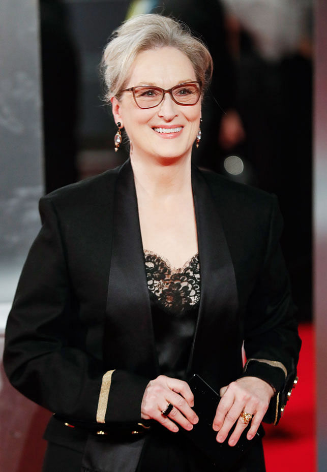 Actress Meryl Streep arrives at the British Academy Film Awards (BAFTA) at Royal Albert Hall in London, Britain, on 12 February. Photo: IANS
