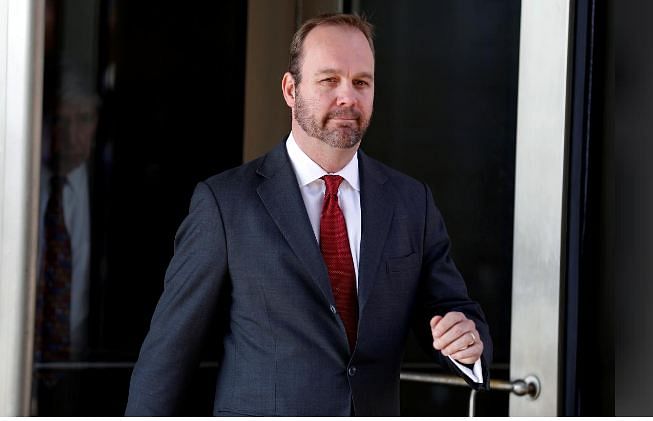 Rick Gates, former campaign aide to US president Donald Trump, departs after a bond hearing at US District Court in Washington, US, on 11 December 2017. Reuters File Photo