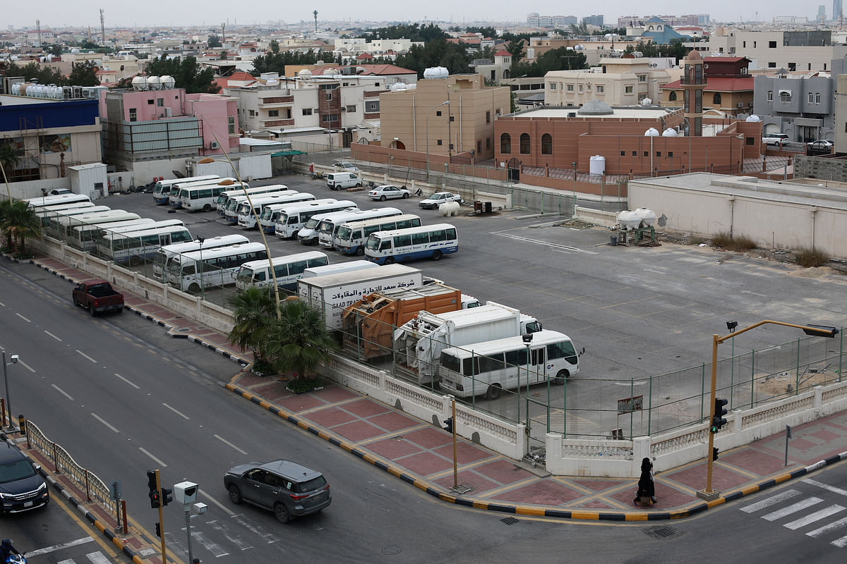 A parking lot belonging to billionaire Maan al-Sanea is seen in Khobar in Saudi Arabia’s Eastern Province. Photo: Reuters