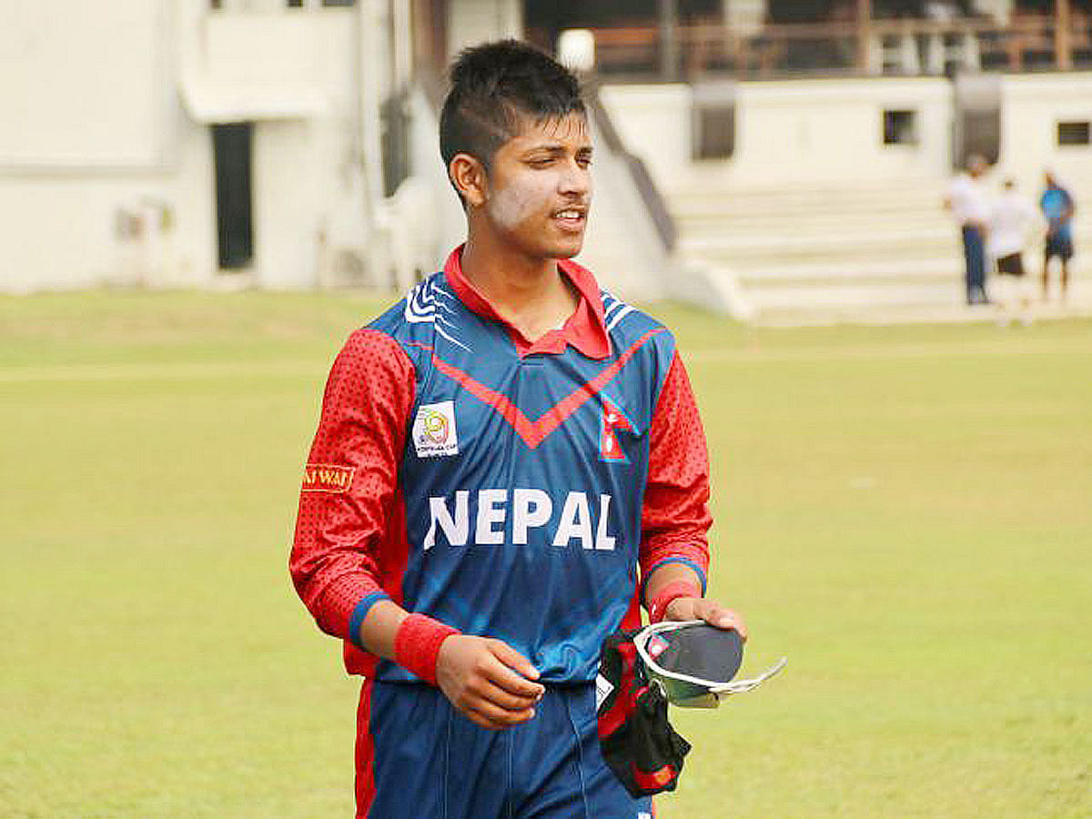 Sandeep Lamichhane was signed up by the St Kitts and Nevis Patriots during the CPL auction in London for a fee of $5,000. AFP