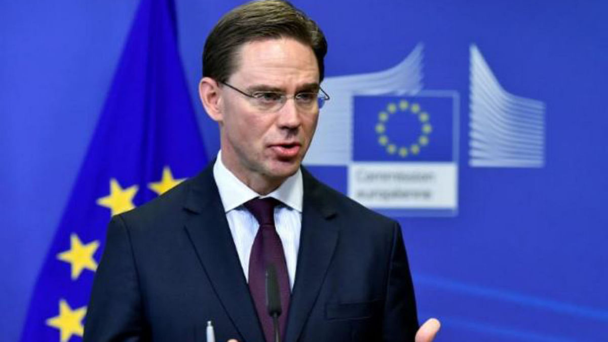 European Commission Vice-President for Jobs, Growth, Investment and Competitiveness Jyrki Katainen attends a news conference at the European Commission headquarters in Brussels, Belgium, on 8 November 2017. Reuters File Photo
