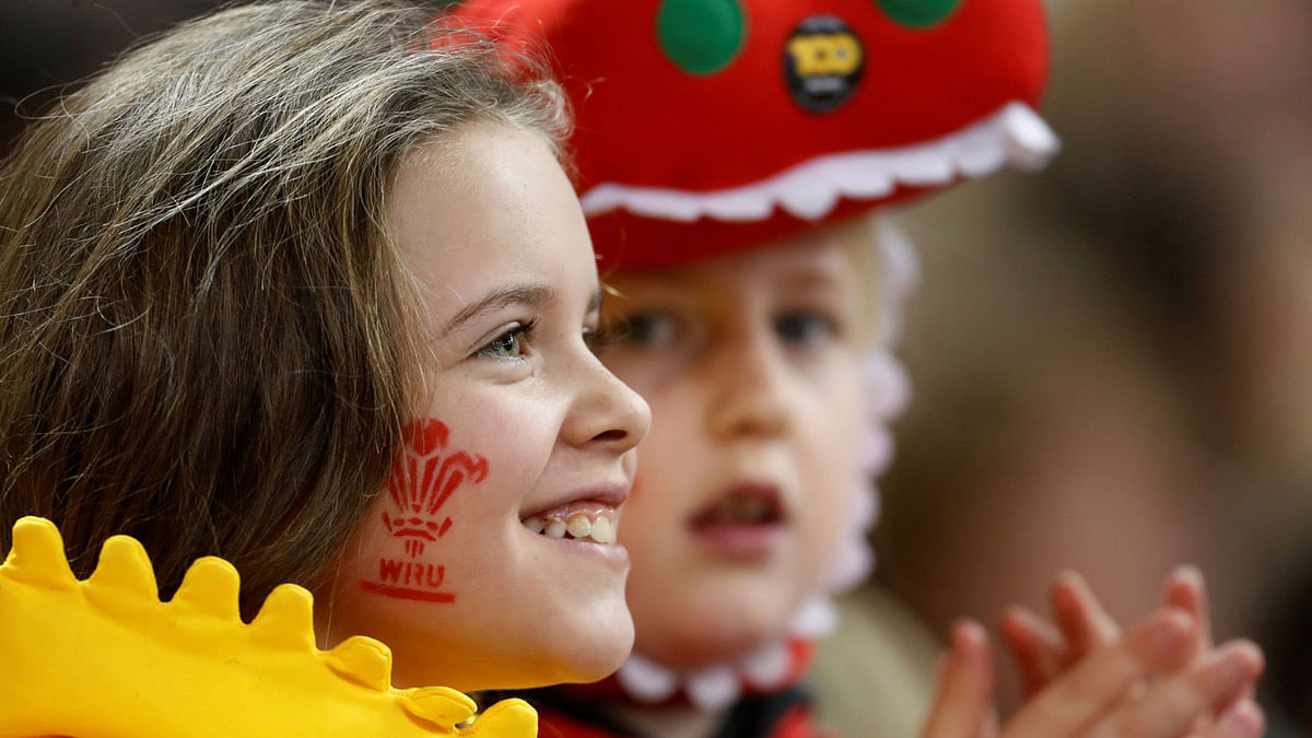Wales fan before Wales vs Italy match of the Rugby Union‘s Six Nations Championship in Principality Stadium, Cardiff, Britain on 11 March. Photo:  Reuters