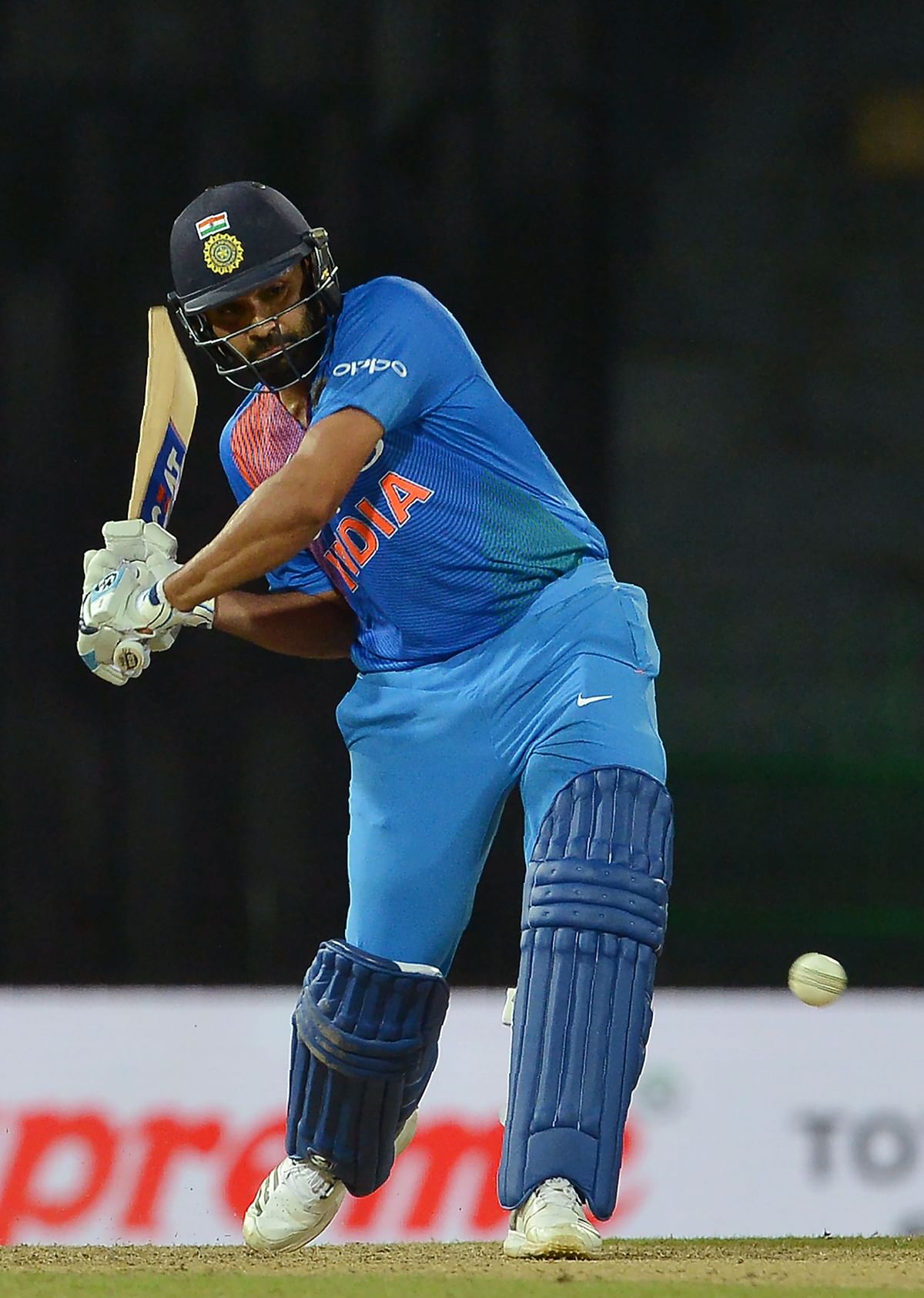 Rohit hit 89 off 61 balls to lead India to 176 for 3. AFP