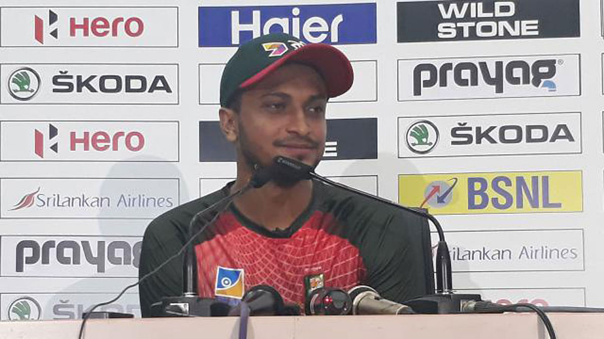 Bangladesh T20 captain Shakib Al Hasan. Photo: Rana Abbas