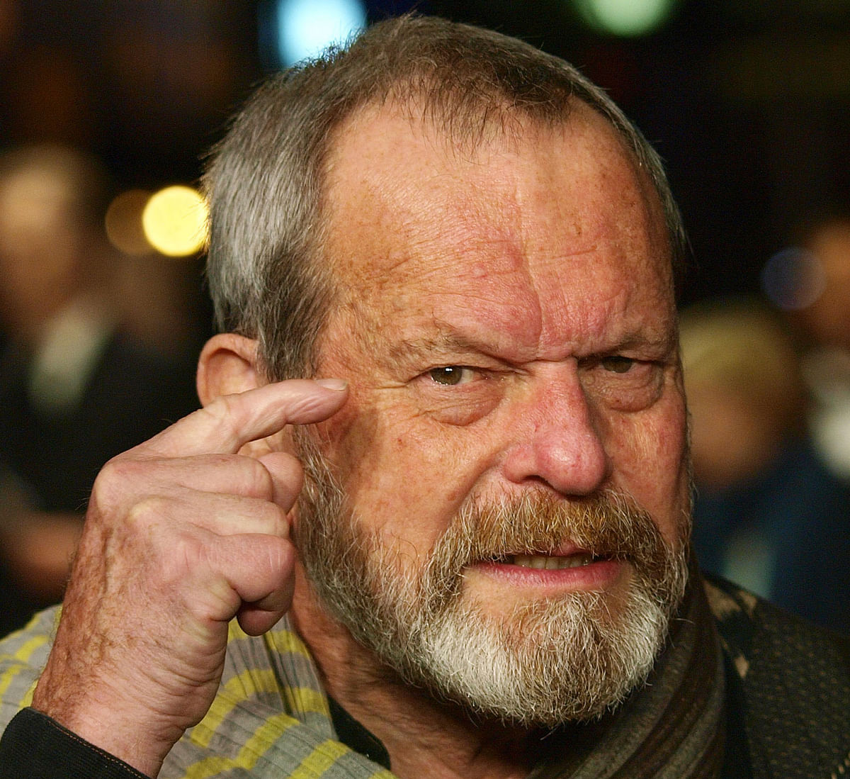 British actor Director Terry Gilliam arrives for the Premiere of the film `The Deep Blue Sea` in London`s Leicester Square on 27 October, 2011. Photo: AFP