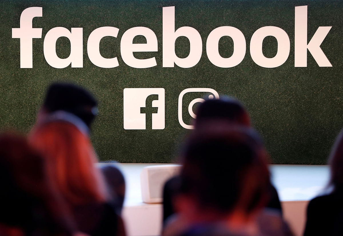 Facebook logo is seen at the Facebook gather conference in Brussels, Belgium, 23 January 2018. Photo: AFP