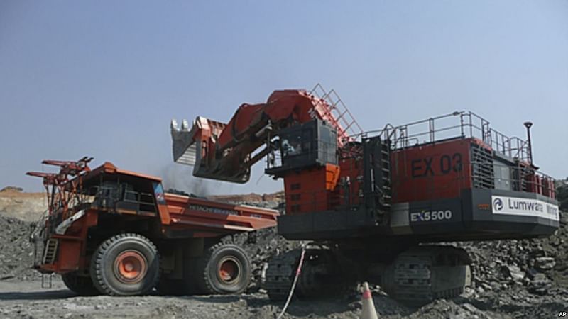 A truck is loaded with rocks at an Equinox copper mine in Lumwana, Zambia. Reuters file photo