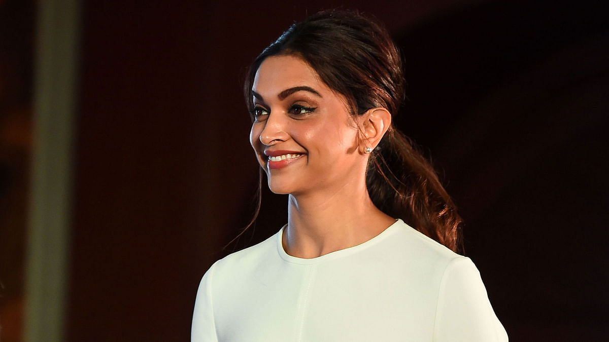 Indian Bollywood actress Deepika Padukone, founder of the Live Love Laugh Foundation, speaks during the unveiling event for a report on the public perception towards mental health in India, in New Delhi on 23 March, 2018. Photo: AFP