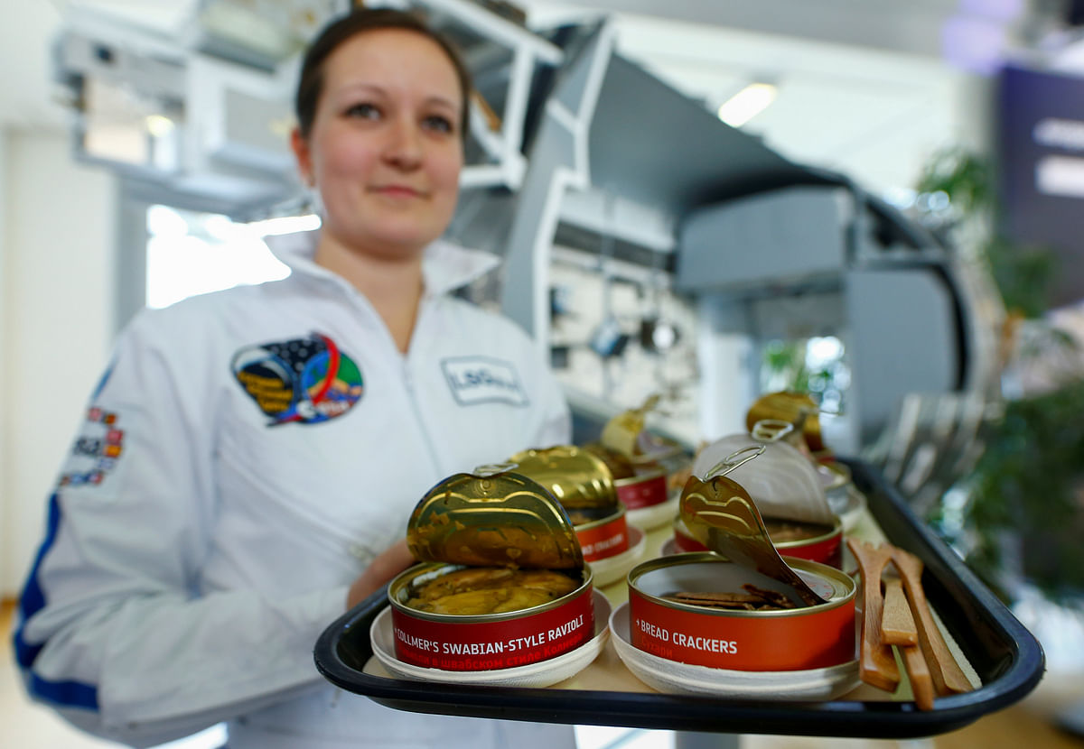 Space food is pictured at the European Astronaut Centre of the European Space Agency ESA in Cologne. Reuters