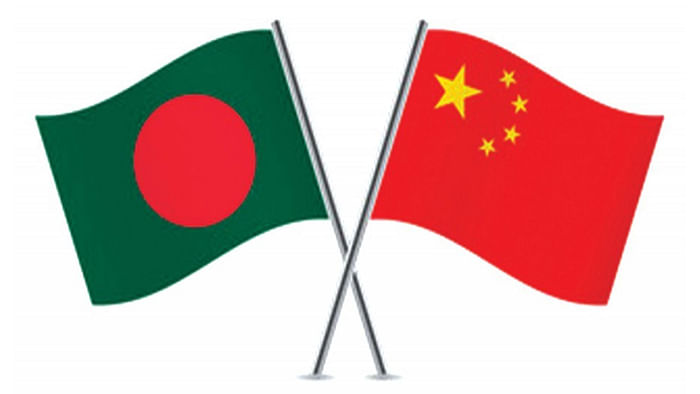 China Bangladesh flag
