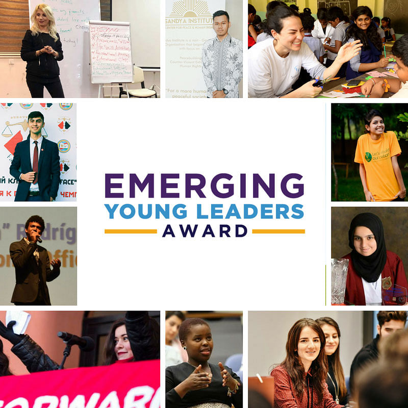 Collage of 10 recipients of the third annual ‘Emerging Young Leaders Award’. Photo: Twitter page of Exchange Programmes