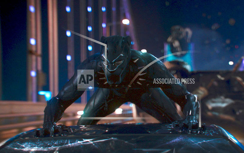 This image released by Disney shows a scene from Marvel Studios` `Black Panther.` Photo: AP