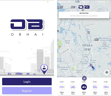Ride sharing service provider OBHAI. Photo: Collected