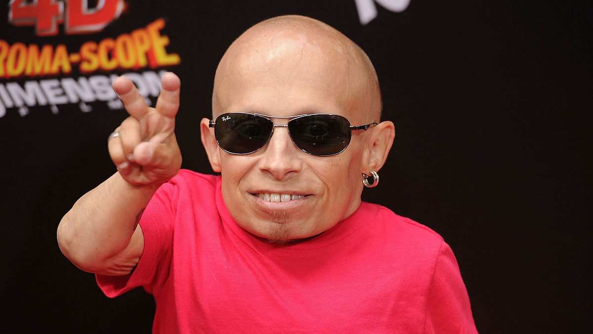 In this file photo taken on 31 July, 2011, actor Verne Troyer arrives at `Spy Kids: All The Time In The World 4D` Los Angeles premiere at the Regal Cinemas L.A. Live in Los Angeles, California. Photo: AFP