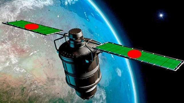Concept image of Bangabandhu-I satellite in space. File Photo